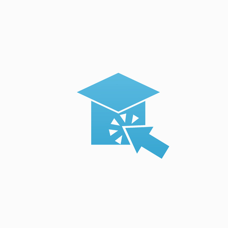 Vector illustration, Graphic Design Editable Design. Man with a book web icon.のイラスト素材