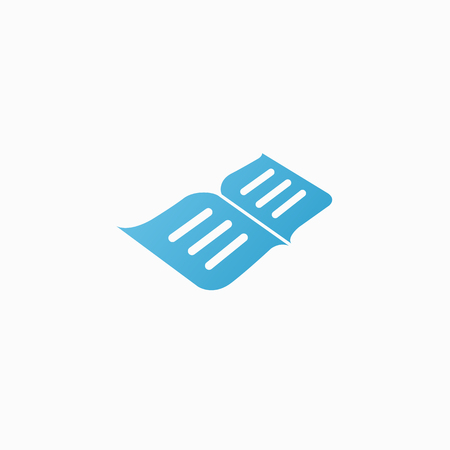Vector illustration, Graphic Design Editable Design. Man with a book web icon.のイラスト素材