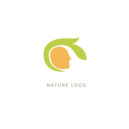 Ecology Happy life Logotype concept icon. Vector illustration, Graphic Design Editable Design.のイラスト素材