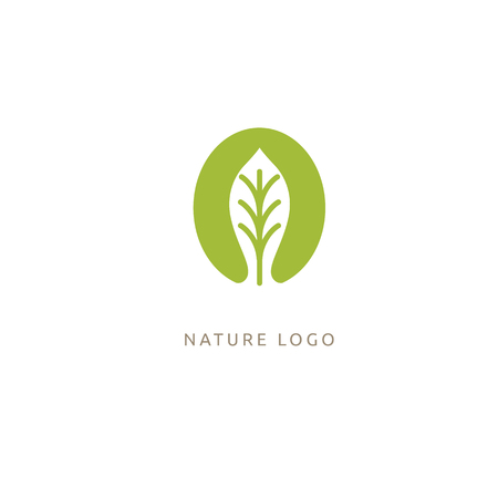 Ecology Happy life Logotype concept icon. Vector illustration, Graphic Design Editable Design.のイラスト素材