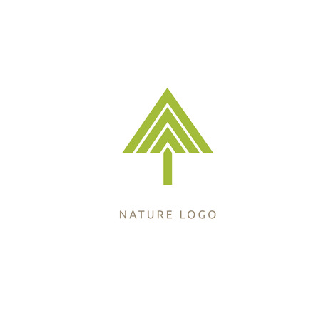 Vector illustration, Graphic Design Editable Design. Tree, fir-tree, wood oakweb iconのイラスト素材