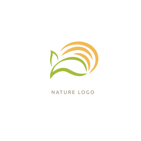 Ecology Happy life Logotype concept icon. Vector illustration, Graphic Design Editable Design.のイラスト素材