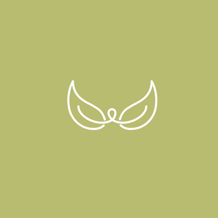 Ecology Happy life Logotype concept icon. Vector illustration, Graphic Design Editable Design.のイラスト素材