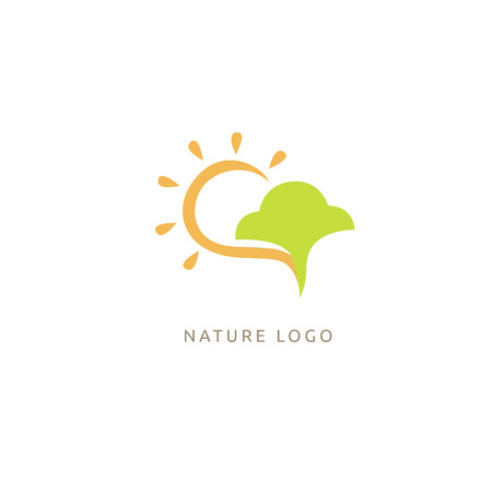 Ecology Happy life Logotype concept icon.のイラスト素材