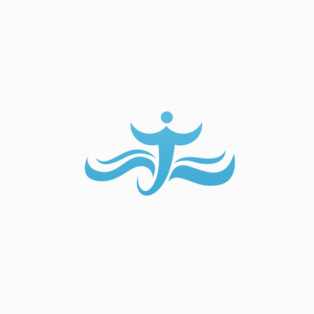Vector illustration, Graphic Design Editable Design. Man with a book web icon.のイラスト素材