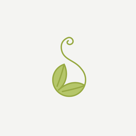 Plant Logotype concept icon. Vector illustration, Editable Design.のイラスト素材