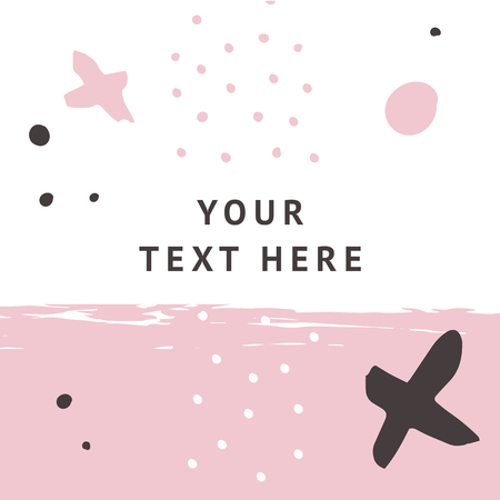 Trendy Graphic Design for banner, poster, card, cover, invitation, placard, brochure, flyer Vector Isolated Fashion Seamless Backgroundのイラスト素材