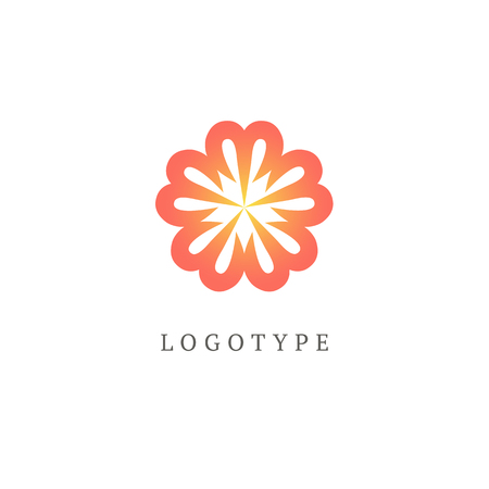 Emblem luxury beauty spa, cosmetics, jewerly, hotel, restaurant Wedding elegant outline frameのイラスト素材
