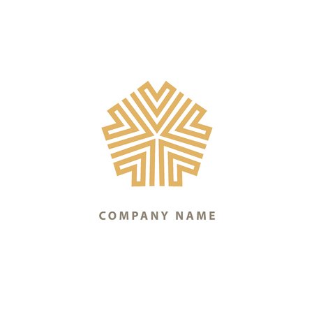 Emblem luxury beauty spa, cosmetics, jewerly, hotel, restaurant Wedding elegant outline frameのイラスト素材