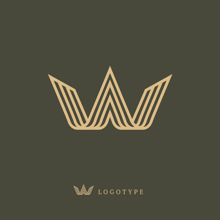 Emblem luxury beauty spa, cosmetics, jewelry, hotel, restaurant Elegant queen iconのイラスト素材