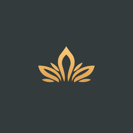 Abstract sign, vector logotype, editable design minimalist sign. Vector stock logo. Illustration design of elegant, premium and royal logotype.のイラスト素材