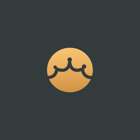 Abstract sign, vector logotype, editable design minimalist sign. Vector stock logo. Illustration design of elegant, premium and royal logotype.のイラスト素材