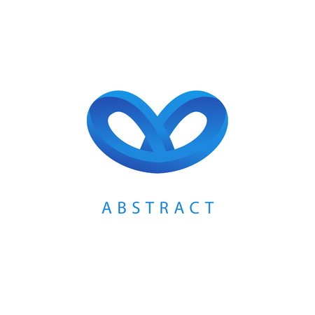 Abstract sign, vector logotype, editable design minimalist sign. Vector stock logo. Illustration design of elegant, premium and royal logotype.のイラスト素材