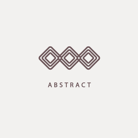 Abstract sign, vector logotype, editable design minimalist sign. Vector stock logo. Illustration design of elegant, premium and royal logotype.のイラスト素材