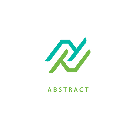 Abstract sign, vector logotype, editable design minimalist sign. Vector stock logo. Illustration design of elegant, premium and royal logotype.のイラスト素材