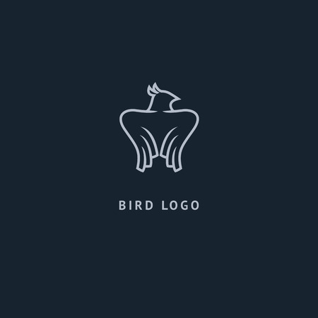 Abstract sign, vector logotype, editable design minimalist sign. Vector stock logo. Illustration design of elegant, premium and royal logotype.のイラスト素材
