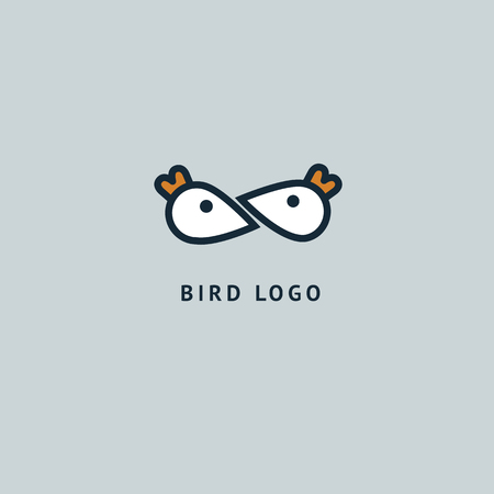 Abstract sign, vector logotype, editable design minimalist sign. Vector stock logo. Illustration design of elegant, premium and royal logotype.のイラスト素材