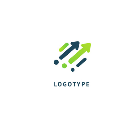 Abstract sign, vector logotype, editable design minimalist sign. Vector stock logo. Illustration design of geometric, simple logotype.のイラスト素材