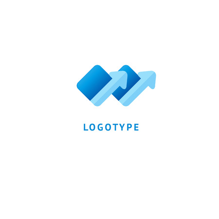 Abstract sign, vector logotype, editable design minimalist sign. Vector stock logo. Illustration design of elegant, premium and royal logotype.のイラスト素材