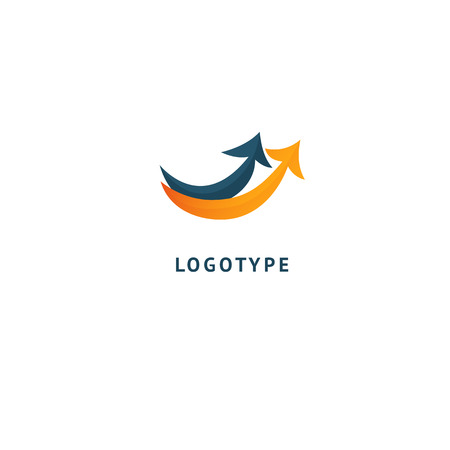 Abstract sign, vector logotype, editable design minimalist sign. Vector stock logo. Illustration design of geometric, simple logotype.のイラスト素材