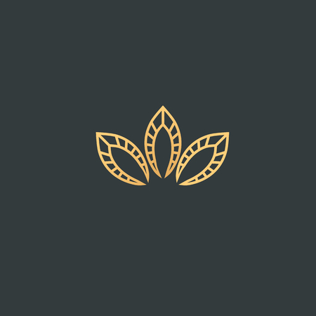 Abstract flower store logo icon vector design. Cosmetics, Spa, Beauty salon Decoration Boutique vector logo. Vector illustration, Graphic Design Editable Design. Floral logo. Flower wedding iconのイラスト素材