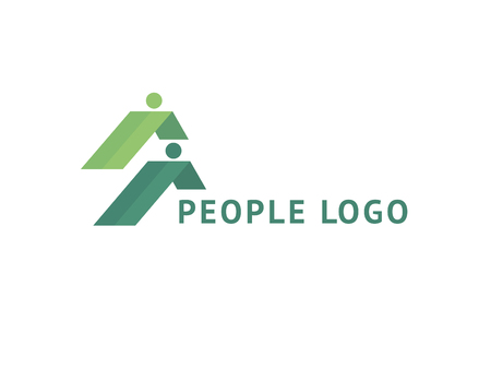 Abstract community logo icon vector design. Creative agency, social work, teamwork, business, advertising vector logo. Editable Design. Happy motivated people in colorful logo. Team web iconのイラスト素材