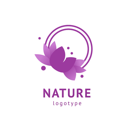 Abstract flower store logo icon vector design. Cosmetics, Spa, Beauty salon Decoration Boutique vector logo. Vector illustration, Graphic Design Editable Design. Floral logo. Flower wedding icon.のイラスト素材
