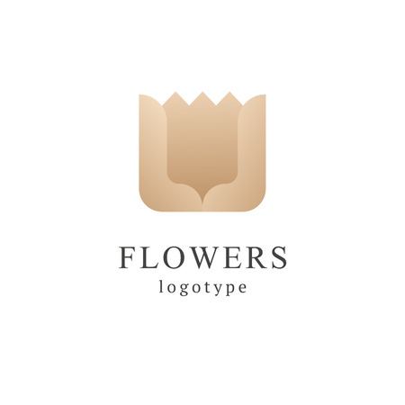 Abstract flower store logo icon vector design. Cosmetics, Spa, Beauty salon Decoration Boutique vector logo. Vector illustration, Graphic Design Editable Design. Floral logo. Flower wedding icon.のイラスト素材