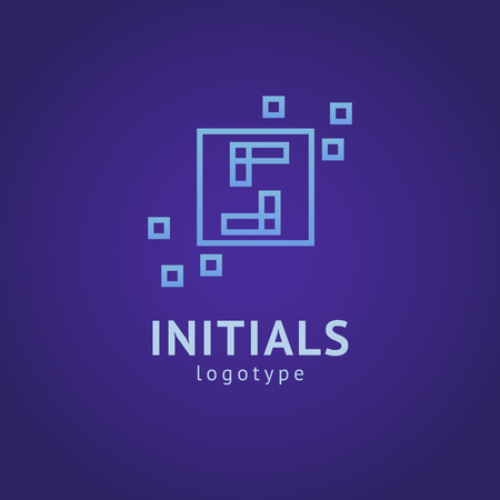 Monogram design elements, graceful template. Minimalistic logo design. S logo line art monogram. Letter S on a dark background. Letter S vector logo. Business sign, identity, label, badgeのイラスト素材