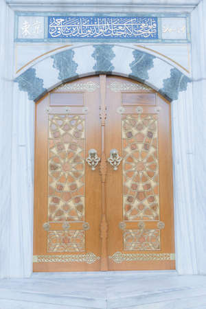 The door of a mosque in Yoyogi Uehara, Shibuya-ku, Tokyoのeditorial素材