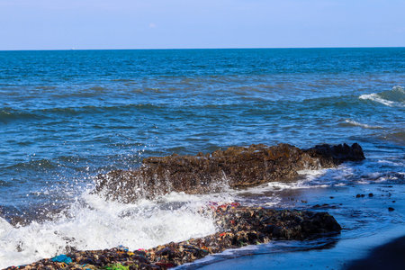beautiful view of Cacalan Banyuwangi beachの写真素材