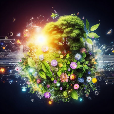 Abstract image of ecology and environment concept with globe and leavesの素材