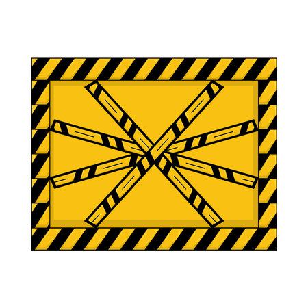 danger lineのイラスト素材