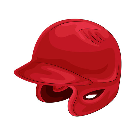 baseball helmetのイラスト素材