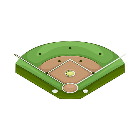 baseball fieldのイラスト素材