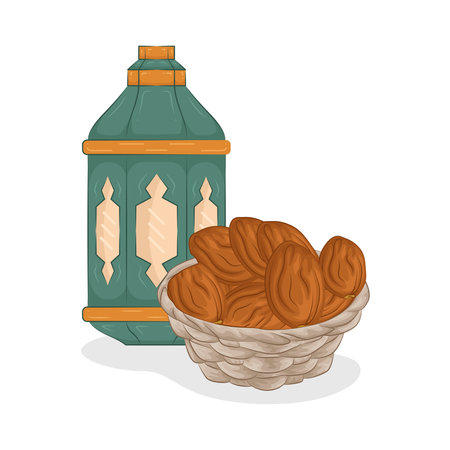 dates with lanternのイラスト素材