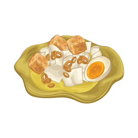 opor with ketupatのイラスト素材