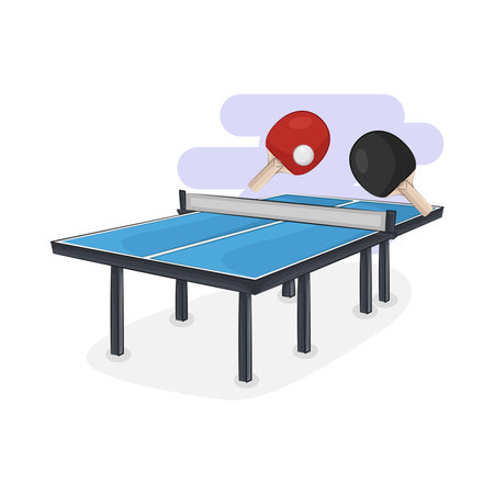 ping pongのイラスト素材