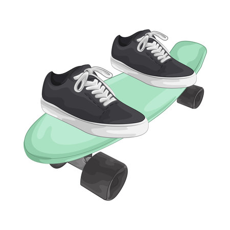 skateboardのイラスト素材