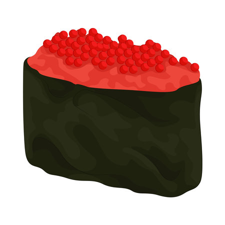 red caviar sushiのイラスト素材