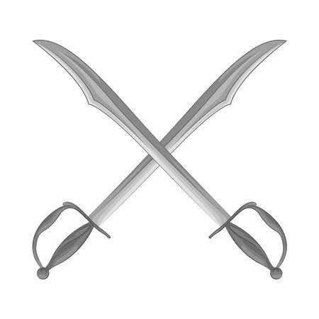 crossed swordのイラスト素材