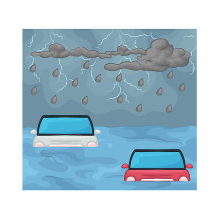 floodのイラスト素材