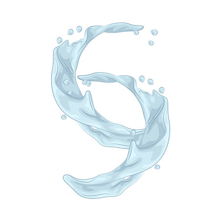 milk splashのイラスト素材