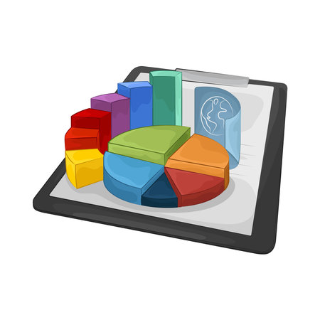 pie chartのイラスト素材