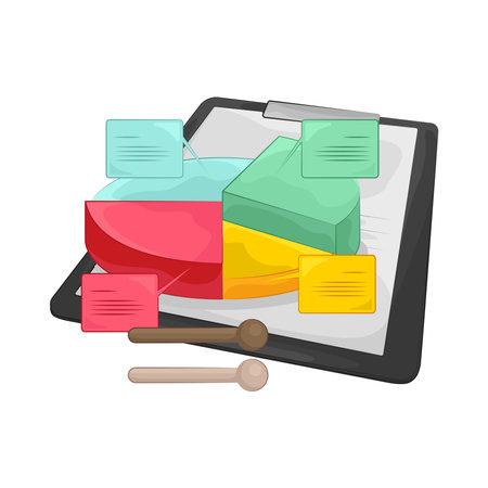 pie chartのイラスト素材