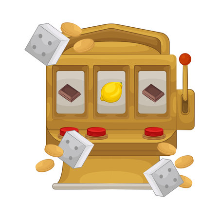 slot machineのイラスト素材