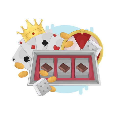 slot machineのイラスト素材