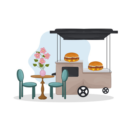 market stallのイラスト素材