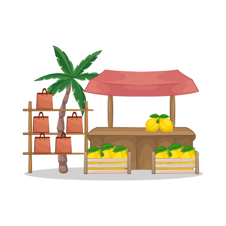 market stallのイラスト素材