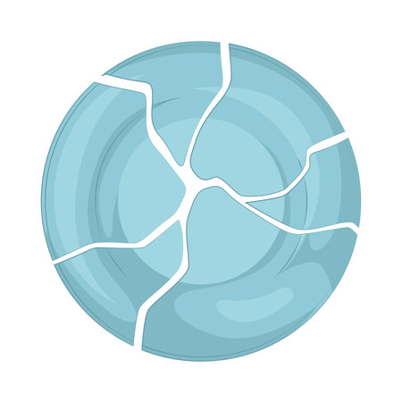 broken plateのイラスト素材